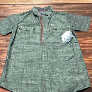 Black Jack young men’s chambray shirt Dark Green